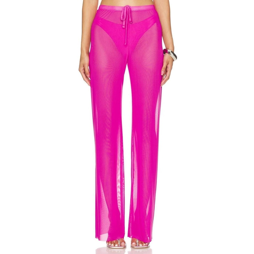 Good American NWT Wide Mesh Pants - Size‎ L - MSRP $109